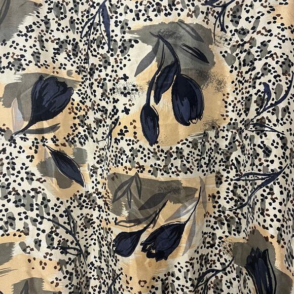 Shanghai Silk Vintage Floral Bomber Jacket 100% Silk Zip Front Lightweight Sz M - Picture 9 of 11